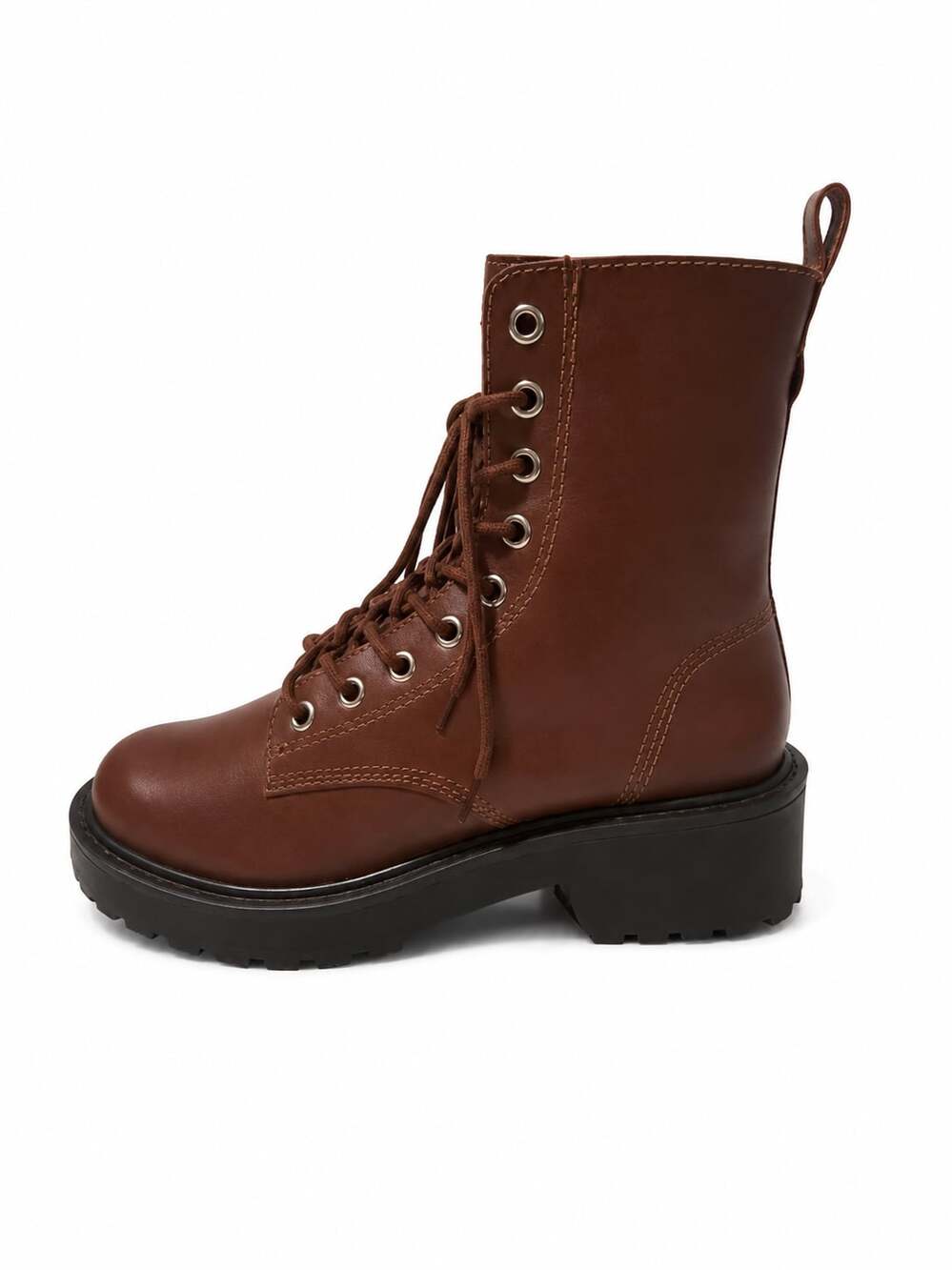 Steve Madden Tornado Lace-Up Combat Boots Women’s size 6M, Brown
